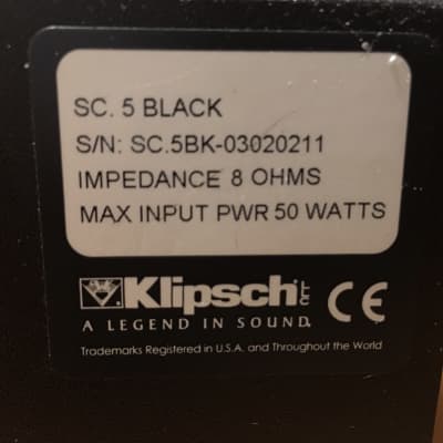 Klipsch SC 5 Black image 18