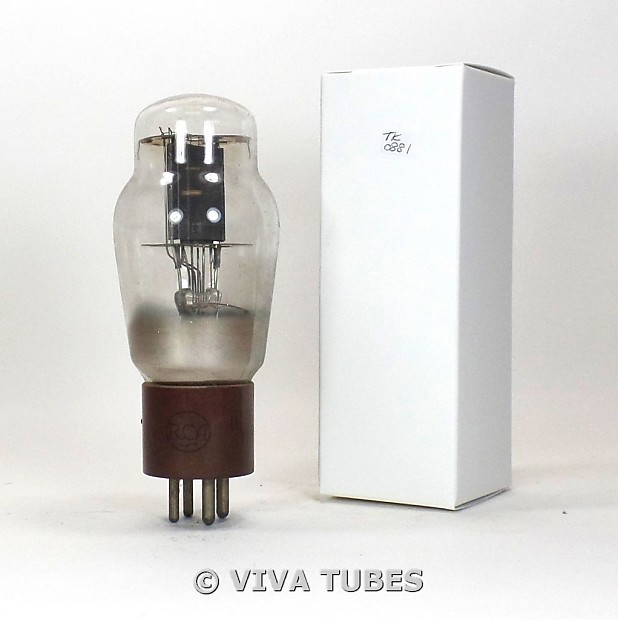 人気新品 Tests NOS RCA USA VT-25 [Type 10] Black Plate Brown Base 真空管