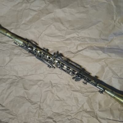Elkhart Cavalier metal clarinet, USA, Silver-finish, Good