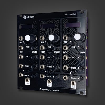 [B-Stock] Triple uBraids - 3x Mutable Instruments Braids feat. black mirror Magpie Modular panel image 1