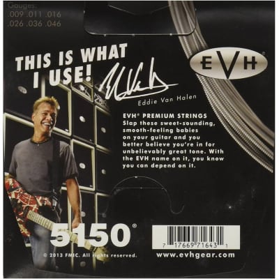 Eddie Van Halen EVH Premium Nickel Plated Steel Electric Guitar Strings, 9-46 image 2