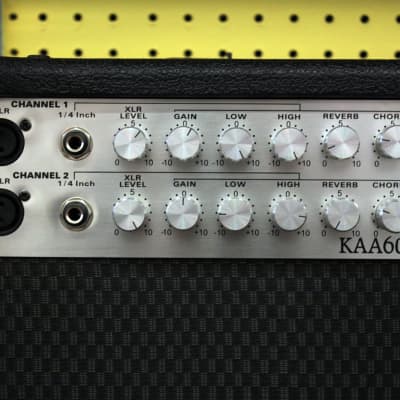 Kona KAA60 Acoustic Guitar Amplifier Black w/ 60-Watt RMS, 2-Channel image 3
