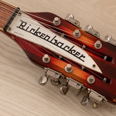 1997 Rickenbacker 360/12V64 Vintage Reissue 12 String Guitar Fireglo w/ OS Body, Case image 4