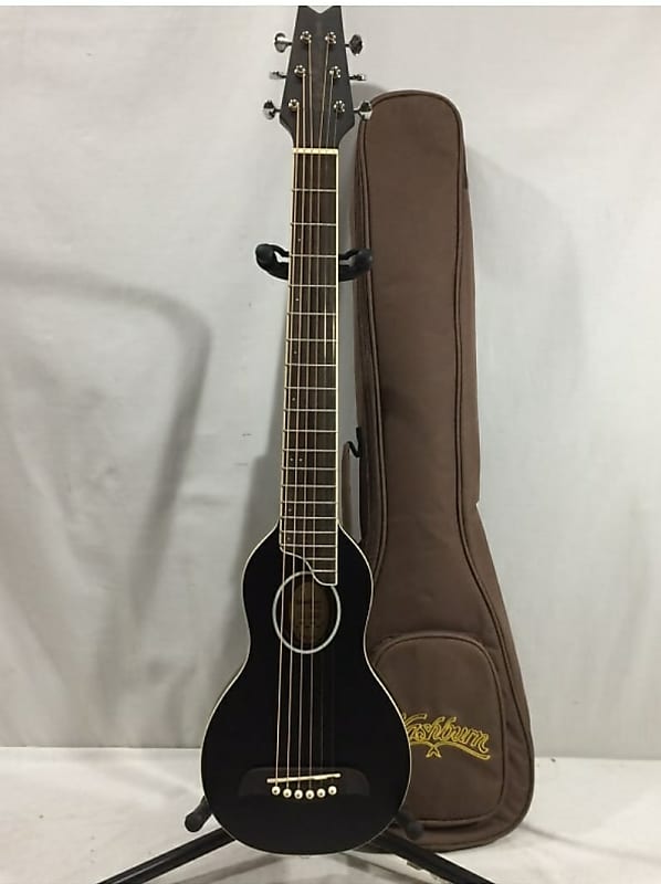 Washburn Washburn 10SBK Rover Travel Series Acoustic Guitar. Black