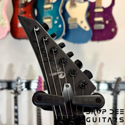 Jackson Custom Shop Warrior HS Electric Guitar w/ Case (1077)-Blackout image 10