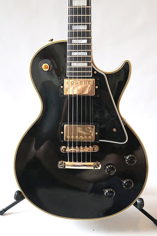 Gibson 1957 LES PAUL CUSTOM REISSUE 2-PICKUP VOS EBONY | Reverb UK