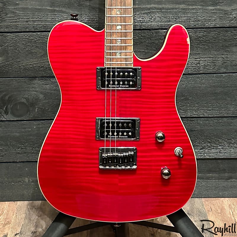 Fender Special Edition Custom Telecaster FMT HH Red Electric Guitar image 1