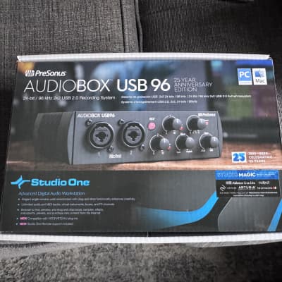 Lightly used PreSonus Audiobox USB 96K 25th Anniversary Audio Interface 2024 Black image 2