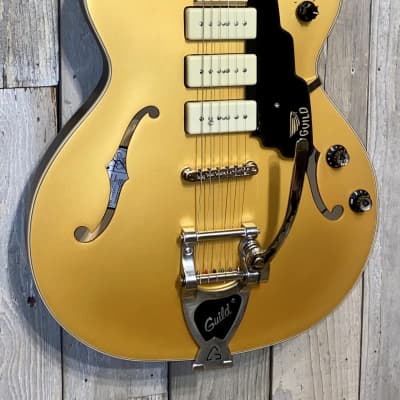 New Guild Starfire I Jet 90 Electric Guitar, Satin Gold , Help Support Brick & Mortar Music Shops ! image 3