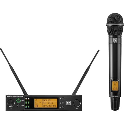 Electro-Voice RE3 Wireless Handheld Set with ND76 Dynamic Cardioid Vocal Microphone Head 653-663MHz Regular 488-524 MHz
