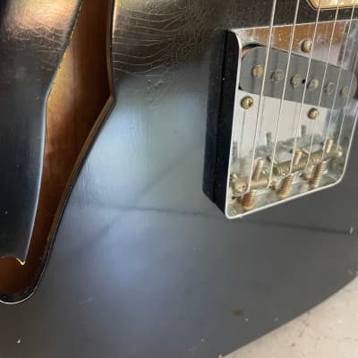 RebelRelic Telecaster thinline 2020 - Black Over Tv Yellow image 5