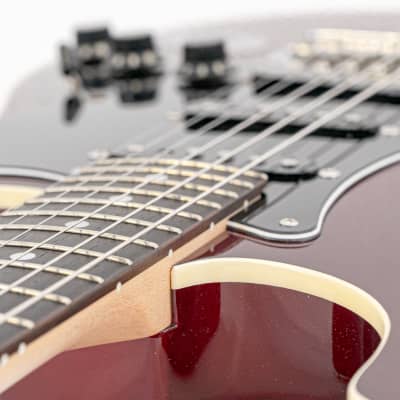 2015 MIJ Fender Aerodyne Stratocaster AST Candy Apple Red w/ Matching Headstock, Tremolo Arm, Gigbag image 5