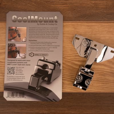 NOBLE & COOLEY COOL MOUNT, CHROME, QUICK RELEASE MEMORY LOCK TOM BRACKET