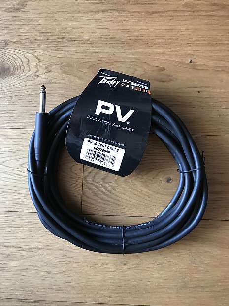 Peavey PV20 1/4" TS Instrument Cable - 20' image 1