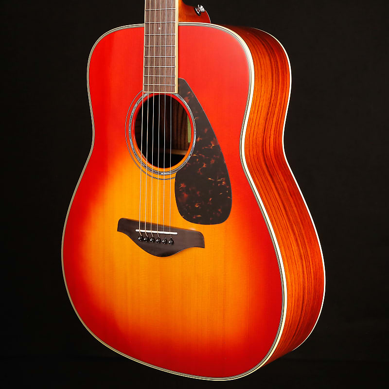 Yamaha FG830 AB Autumn Burst Folk Solid Top Rosewood B&S | Reverb