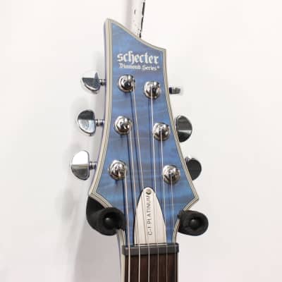 Schecter Diamond Series C1 Platinum Electric Guitar Blue image 2