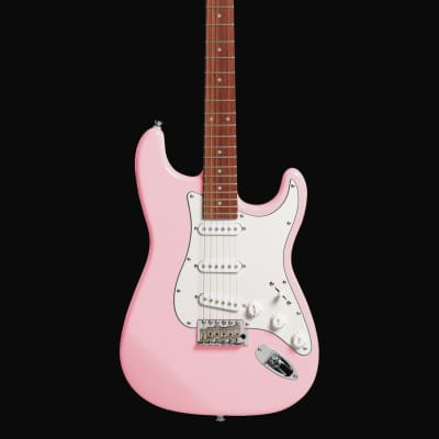 Woodstock Standard Strat Shell Pink Rosewood made in UKRAINE for sale