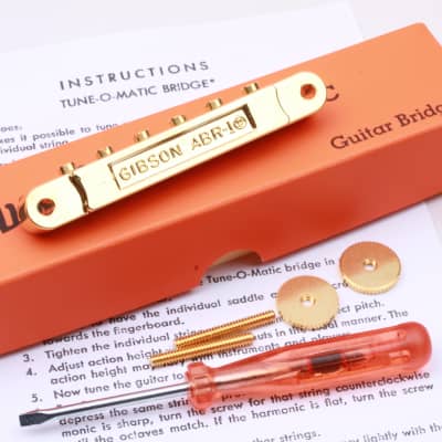 Gibson®New Gold Historic Specs Nonwire ABR-1 incl. Repro Orange Box & Accessories image 3