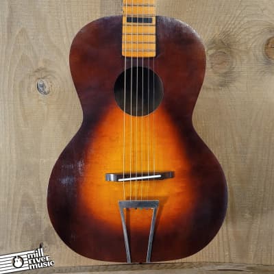 Kay Vintage Parlor Guitar w/ Pickup Refinished Sunburst Used for sale