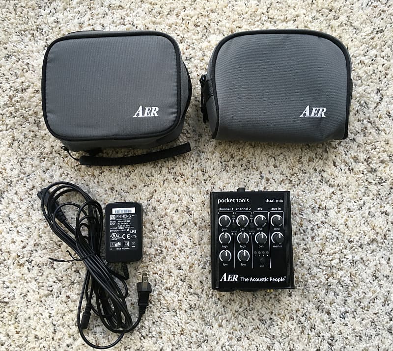 AER DUAL MIX 2 POCKET TOOLS アコギ用プリアンプ