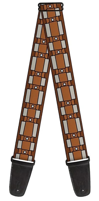 Guitar Strap - Star Wars Chewbacca Bandolier Bounding Browns/Gray —  Buckle-Down