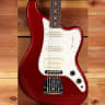 FENDER BASS VI Pawn Shop Candy Apple Red Nice! Baritone Guitar Matched Head 4093