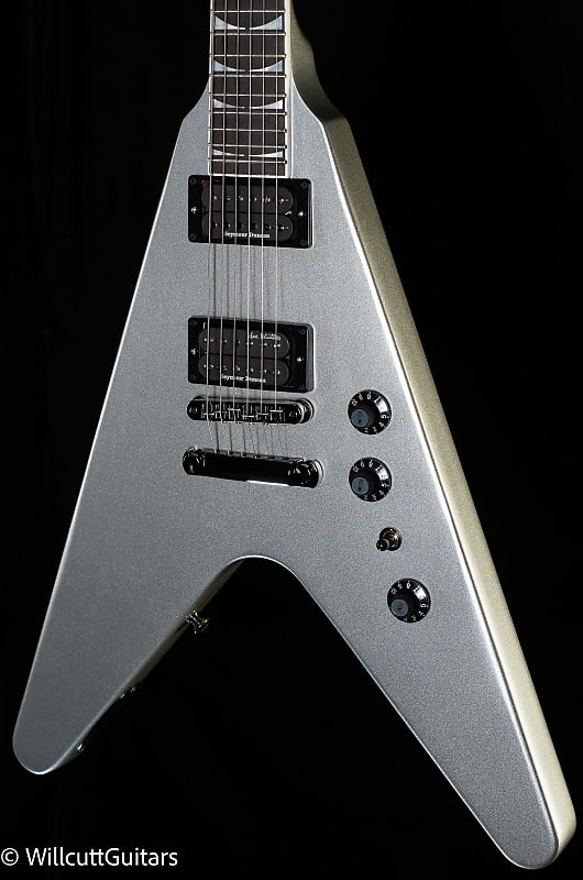 Gibson Dave Mustaine Flying V EXP Silver Metallic (174) image 1