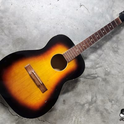 Luthier Special: Harmony / Teisco / Conrad MIJ Acoustic Guitar Husk Project (1970s Sunburst) image 7