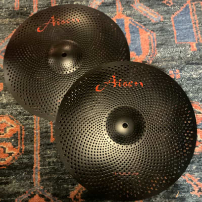 (MINT) Aisen 14” Low Volume Cymbals - Black image 3