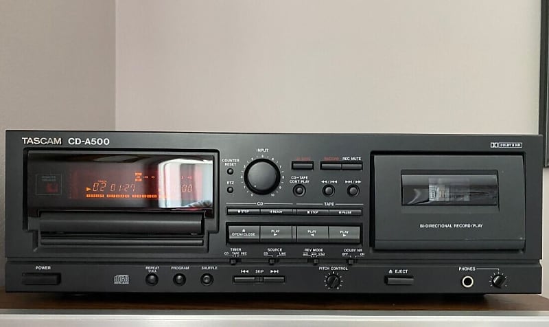 Tested Working Tascam popular CD-A500 Compact Disc Cassette Tape Deck Teac Receiver