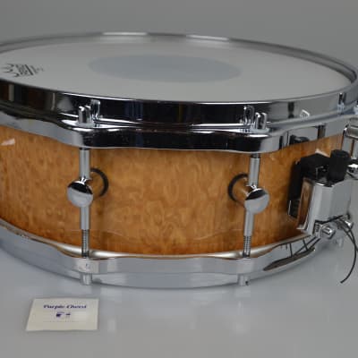 Sonor Delite snare drum S1405M Birdseye Amber 14" x 5" image 5