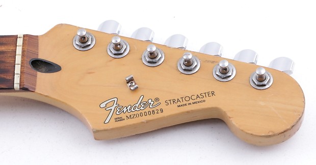 2000 Fender Mexico Standard Stratocaster Guitar Neck w/ Tuners GN-4725