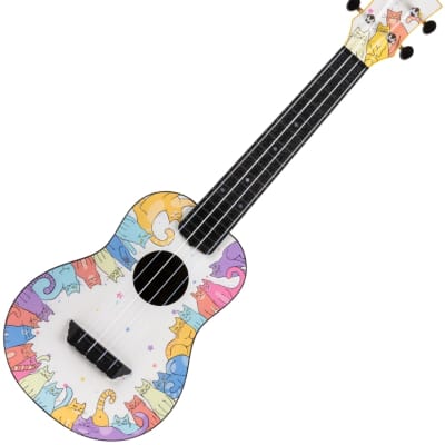 Flight TUC-KITTY Concert Travel Ukulele - linden wood top with an ABS body, neck, fretboard and bridge. image 7