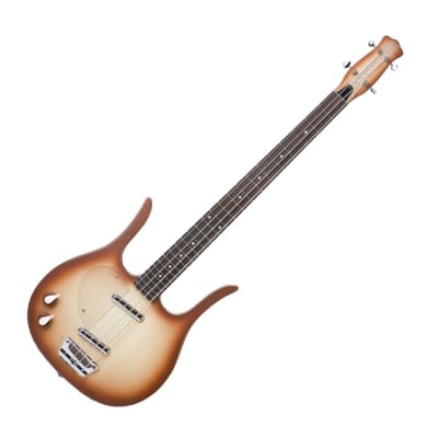Danelectro Longhorn Left Handed Bass Guitar - Copperburst - Open Box for sale