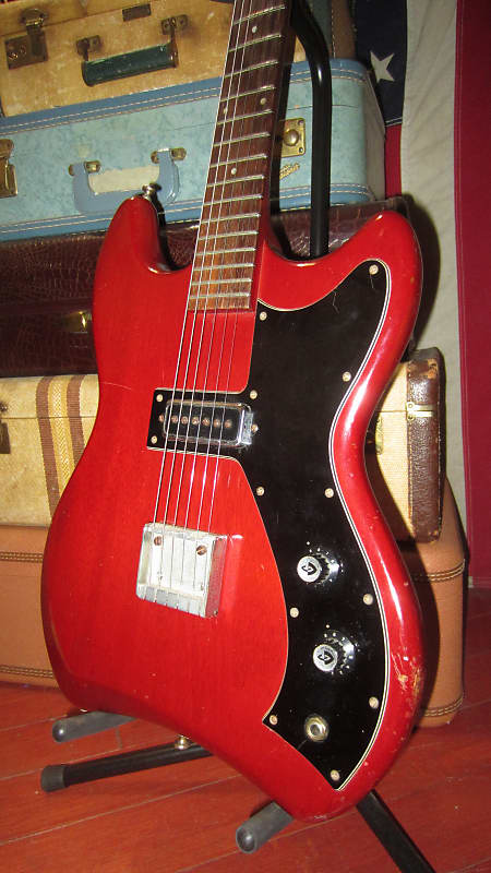 1963 Guild S-50 Jet Star Cherry Red With Hard Case image 1