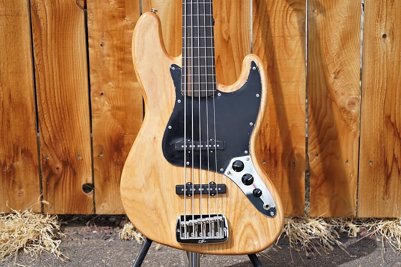G&L USA JB-5 || Vintage Natural ||  Lined/FRETLESS || 5-String Bass w/ Case (2021) image 1