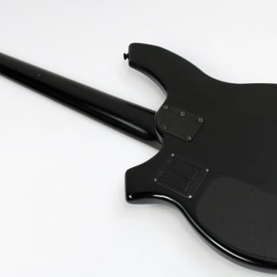 2008 Music Man Bongo 5 HH 5-String Electric Bass Guitar, Stealth Black image 4