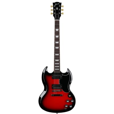 Gibson SG Standard '61 Custom Color Electric Guitar, Cardinal Red Burst image 4