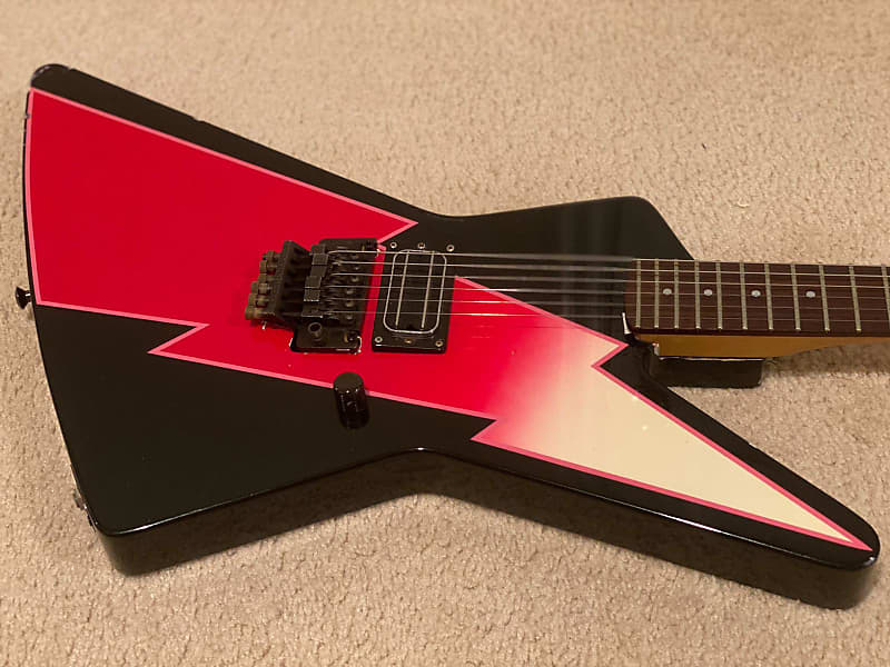 Vintage 1984 Charvel Explorer San Dimas body as shown in Charvel