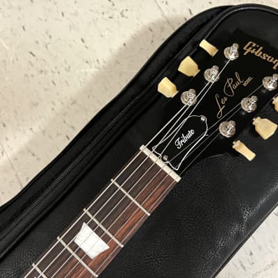 2023 Gibson USA Les Paul Tribute Electric Guitar Satin Cherry Sunburst image 6