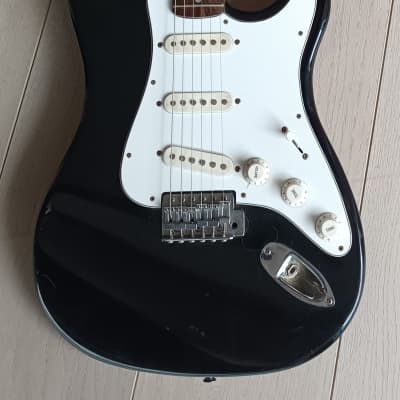 Sunn Fender Mustang Stratocaster 1980s -Black image 5