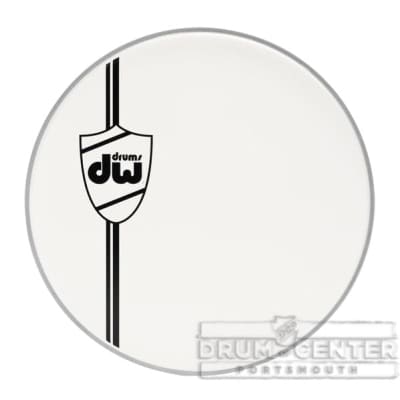 DW Drum Heads : Coated White Bass Drum Head, Classic, 22"
