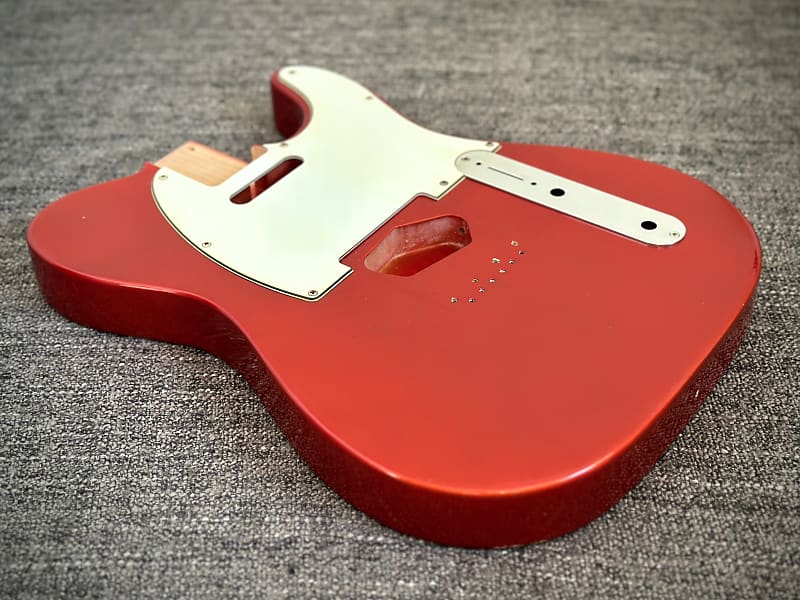 Telecaster Style Aged Candy Apple Red Nitrocellulose Alder Reverb UK