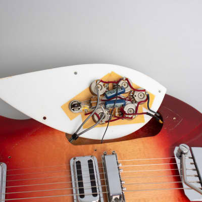 Rickenbacker Model 335 Semi-Hollow Body Electric Guitar (1966), ser. #FI-3126, original silver tolex hard shell case. image 16