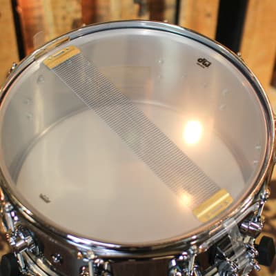 DW 6.5x14 Collector's 1mm Stainless Steel Snare Drum - DRVL6514SPC image 5