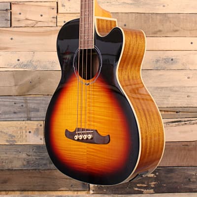 Fender FA-450CE 4-String Acoustic Bass (2021, 3-Tone Sunburst) image 4