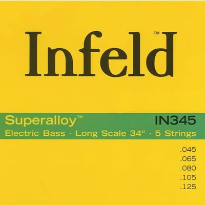 Thomastik-Infeld IN345 Infeld Superalloy Long Scale 5-String Bass Set - Medium Light (.45 - .125)