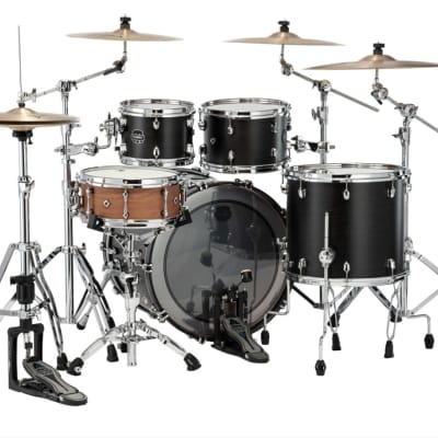 Mapex Saturn Rock 4 Piece Shell Pack Without Snare Satin Black (SR529XUFB) image 3