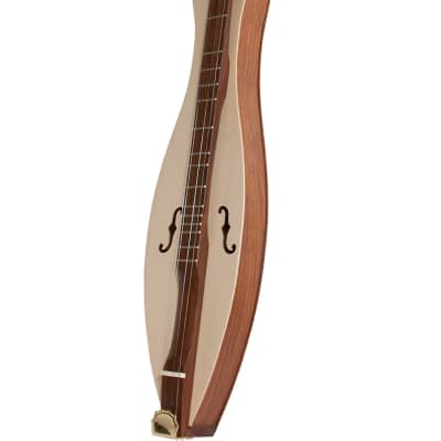 Roosebeck DMCRT4 4-String Cutaway Mountain Dulcimer, F-Hole Openings and Scrolled Pegbox image 1