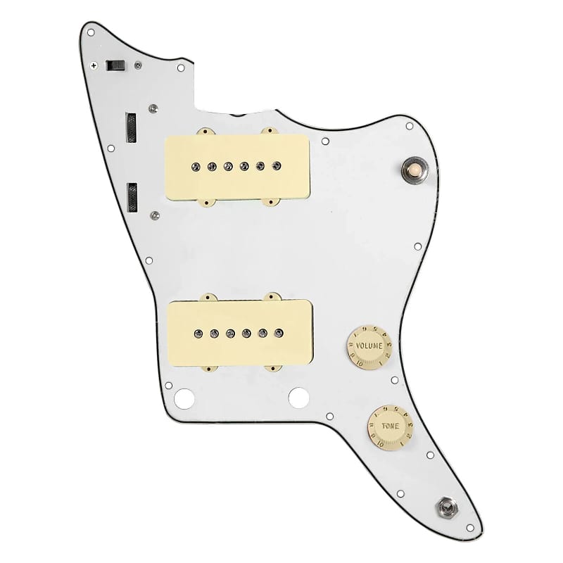 920D Custom Jazzmaster Grit Loaded Pickups / guard Aged White on Parchment image 1